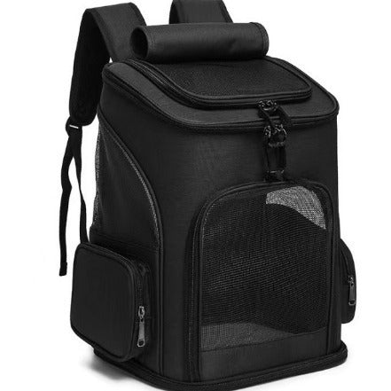 Cat transport backpack with breathable mesh panels Bowlift