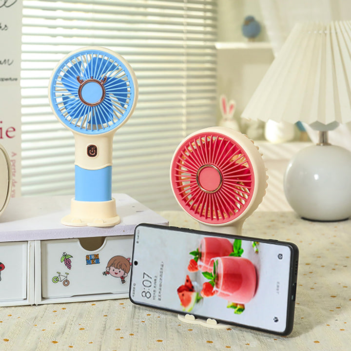 Women Portable Hand Fan with Innovative Animal Design Bowlift