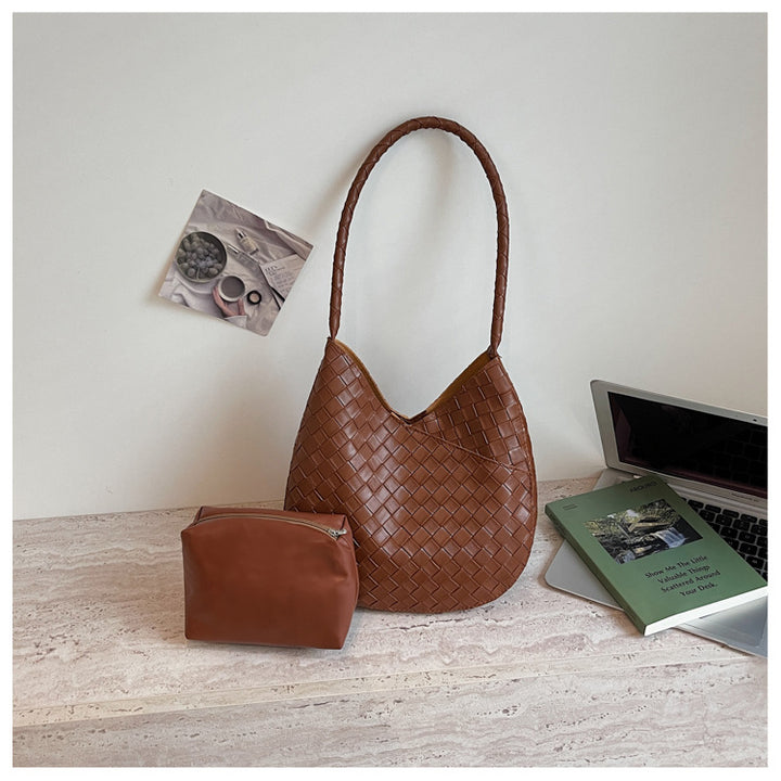 WoWoven Leather Hobo Bag Bowlift