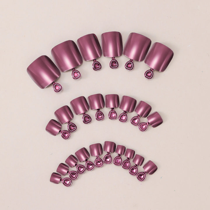 Glossy Gel Toe Nail Art Extensions Bowlift