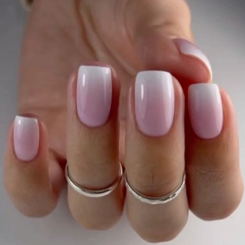 Glossy Ombre Press-On Nails Bowlift