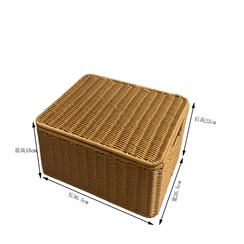 Handwoven Rectangular Storage Basket Bowlift