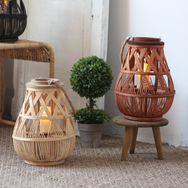 Handmade Rattan Lantern Bowlift