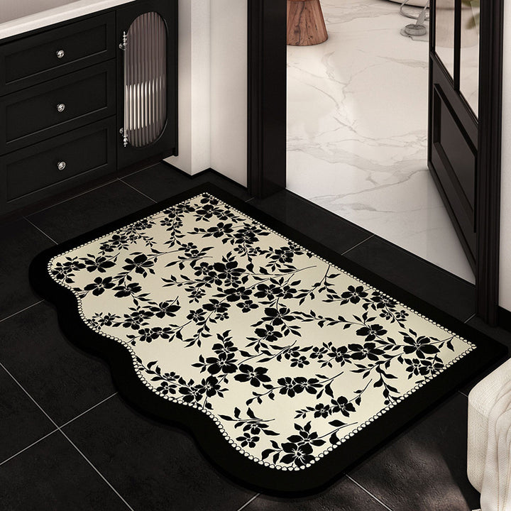 Elegant Floral Entrance Mat