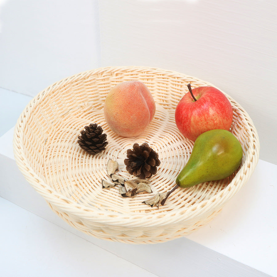 Decorative fruit basket made of handcrafted material Bowlift