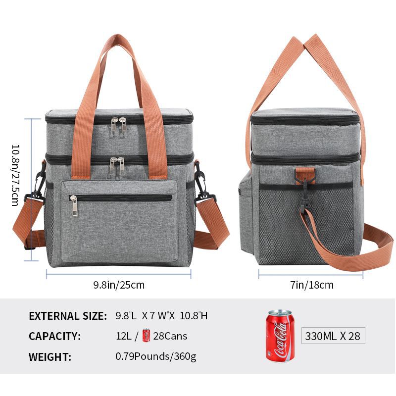 Women's Insulated Lunch and Cooler Bag with Versatile Compartments Bowlift