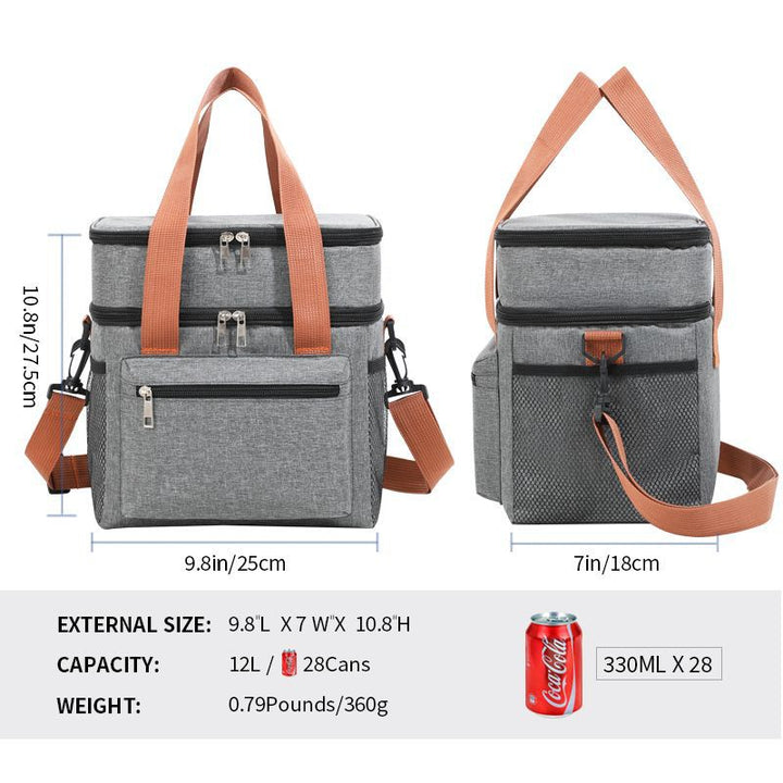 Women's Insulated Lunch and Cooler Bag with Versatile Compartments Bowlift