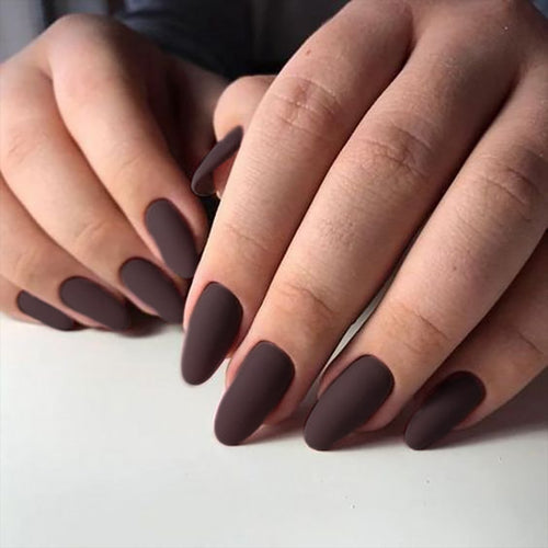 Matte Finish Press-On Nail Extensions Bowlift