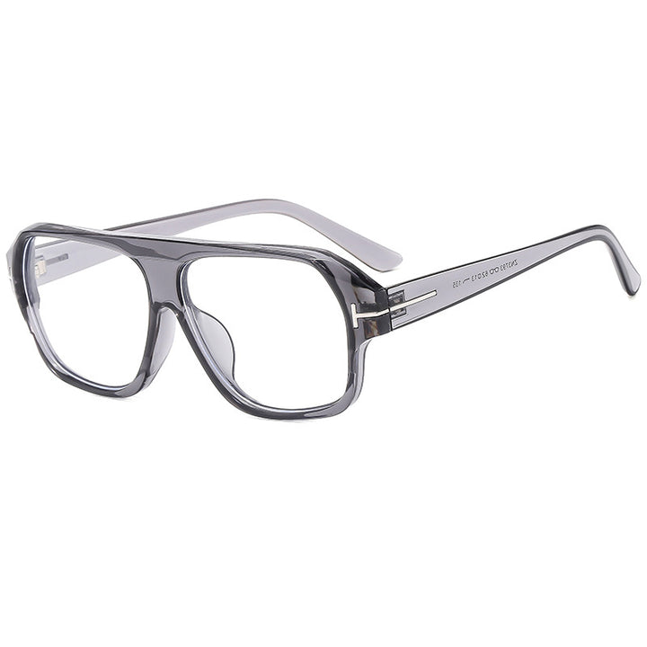 Women's fashionable sunglasses with distinctive geometry and brown lenses Bowlift