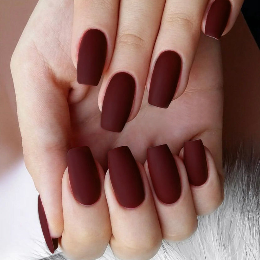 Artistic Matte Press-On Nail Tips Bowlift