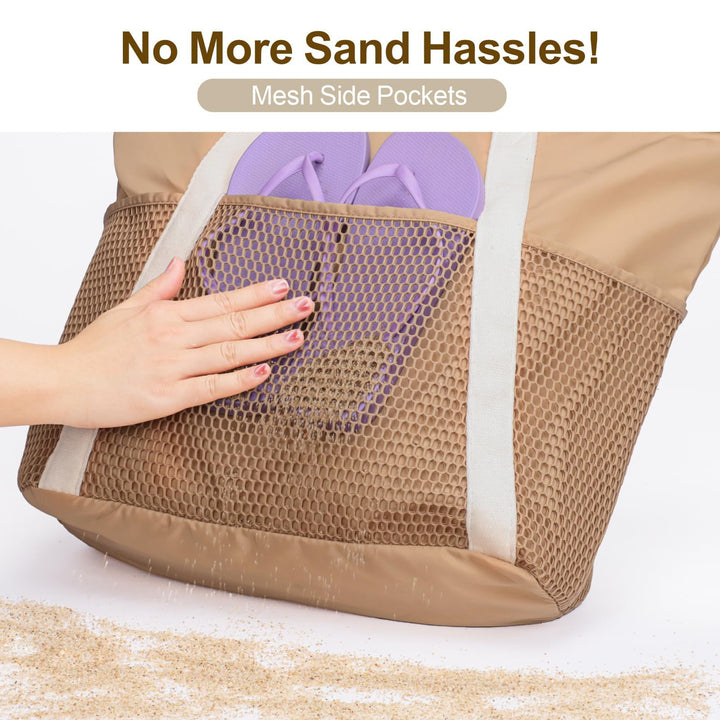 Multifunctional shopping bag with mesh fabric Bowlift
