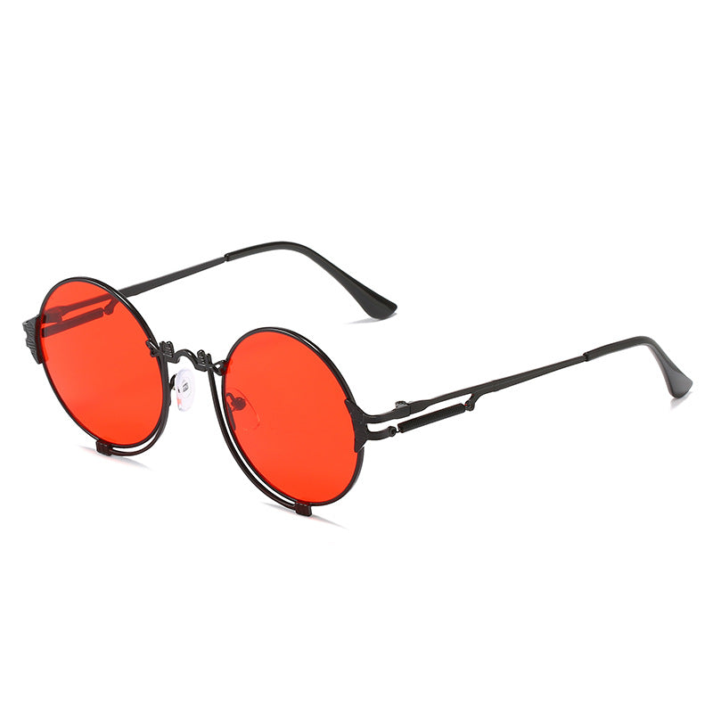 Women's stylish round metal sunglasses with artistic designs Bowlift