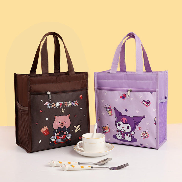 Insulated Bear-Themed Lunch Tote Bowlift