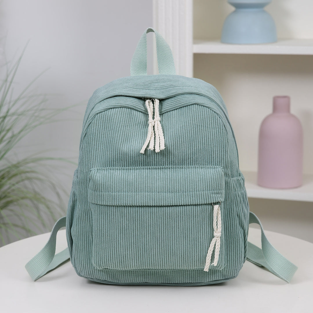 Cord-Backpack with Practical Front Pocket Bowlift