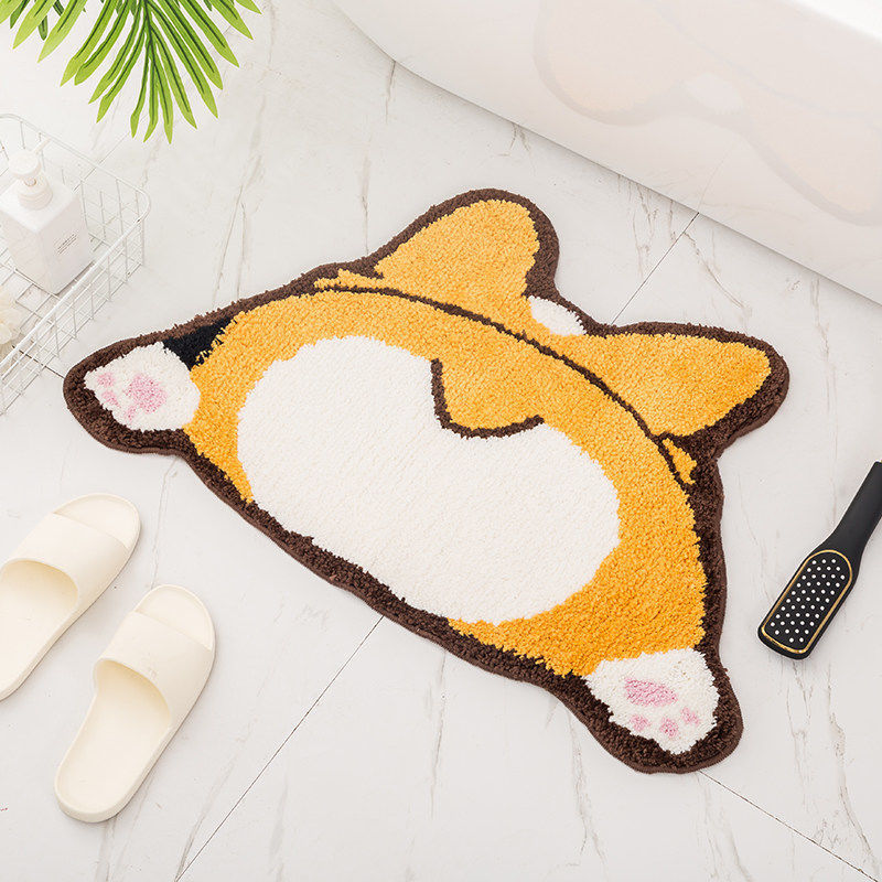 Cartoon Cat-Shaped Bath Mat Bowlift