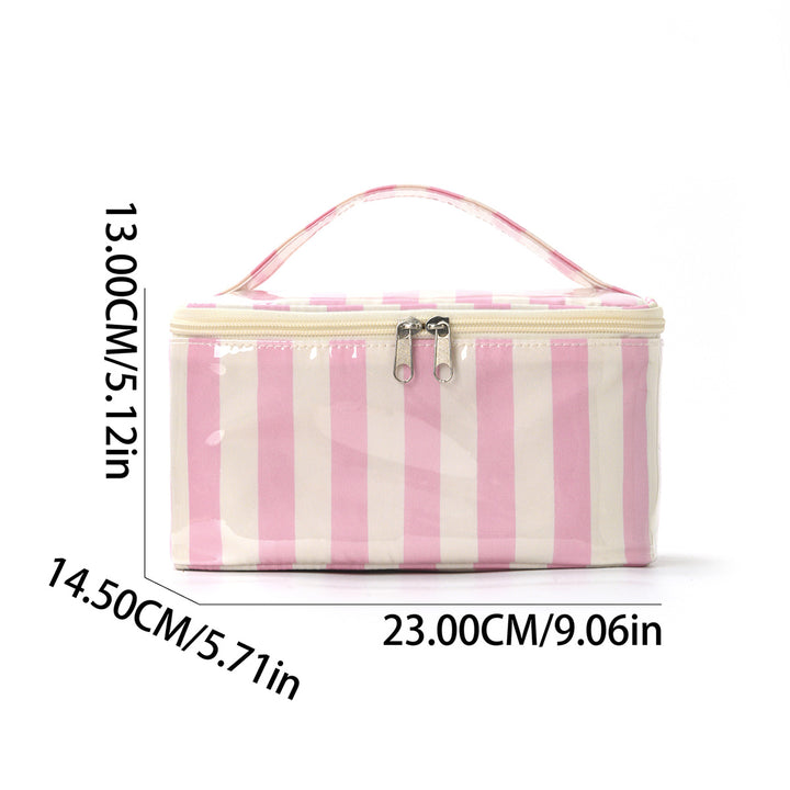 Cosmetic organizer with carry handle and water-repellent coating Bowlift