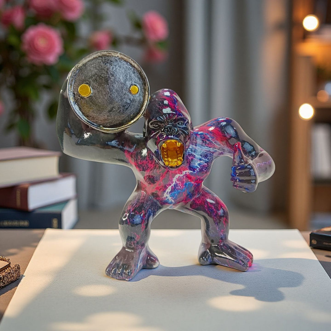 Sporty decorative figure of a weightlifter Bowlift