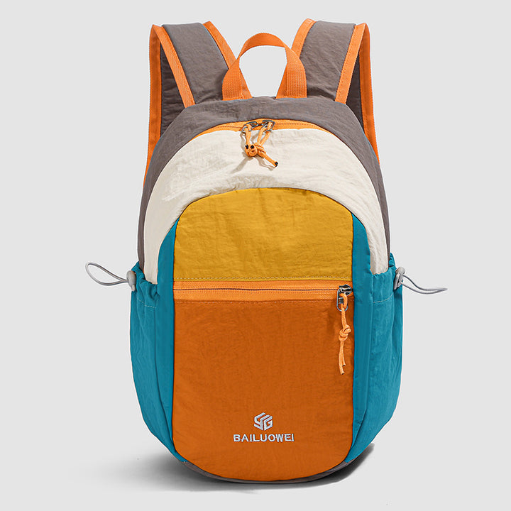 Colorful Multi-Panel Backpack