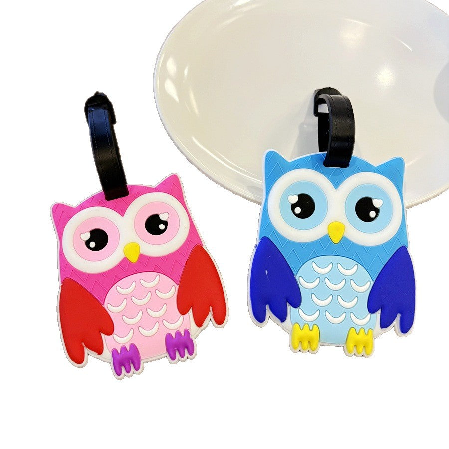 Cute Owl-Shaped Luggage Tag Bowlift