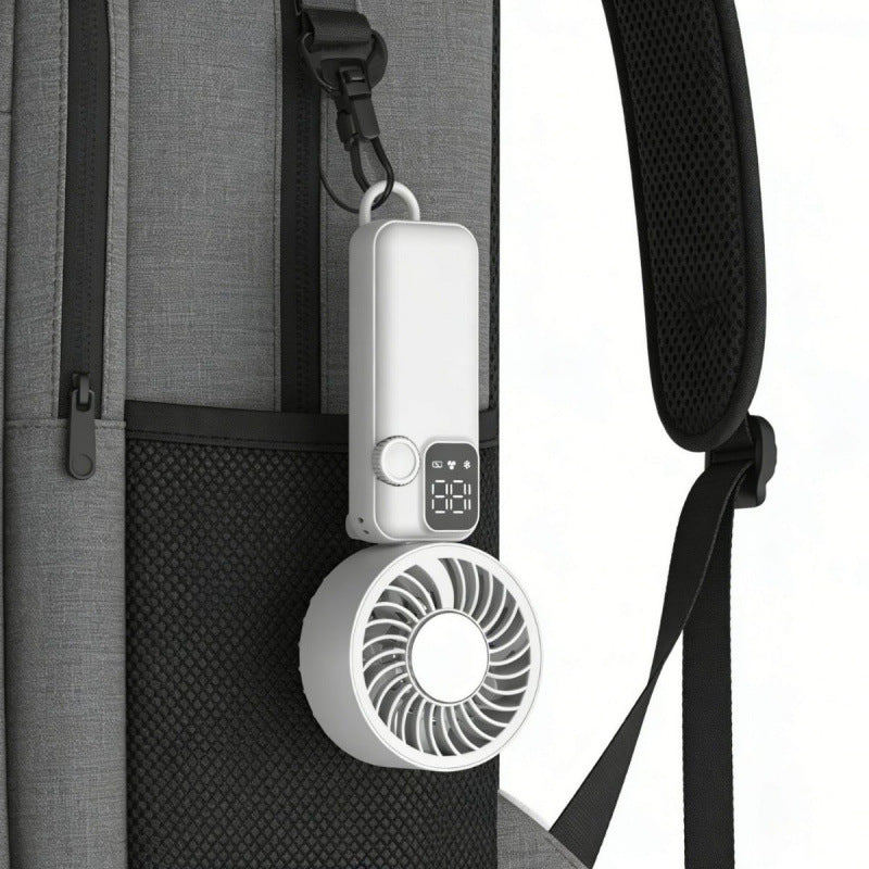 Ladies portable mini air circulator with temperature display Bowlift