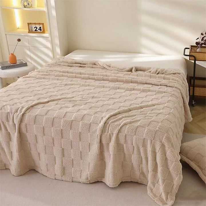 Women Soft and Breathable Plaid Blanket Bowlift
