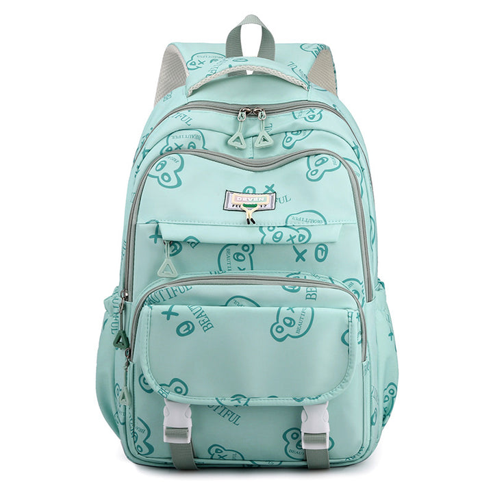 Cute Graphic Print School Backpack