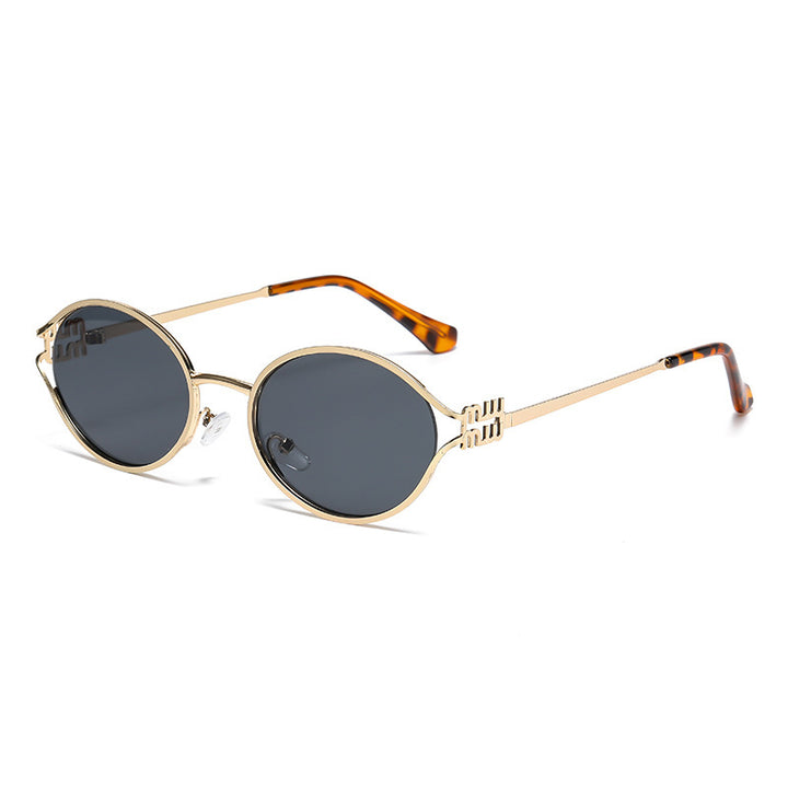 Women's elegant Cat-Eye sunglasses with fine metal frame Bowlift