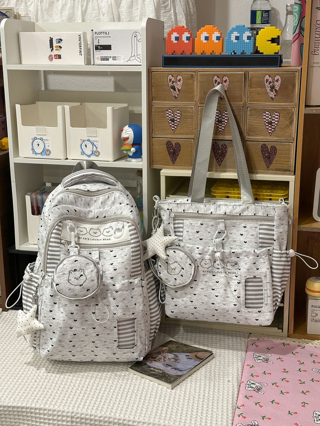 Stylish Multi-Pocket Backpack Set