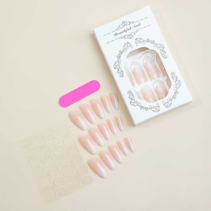 Premium Natural Finish Press-On Nails Bowlift