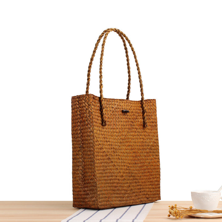 Braided Tote Bag with Two Sturdy Handles Bowlift
