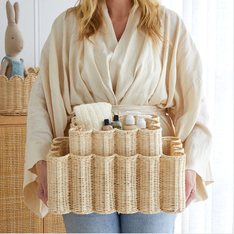 Artistic Woven Storage Basket Bowlift