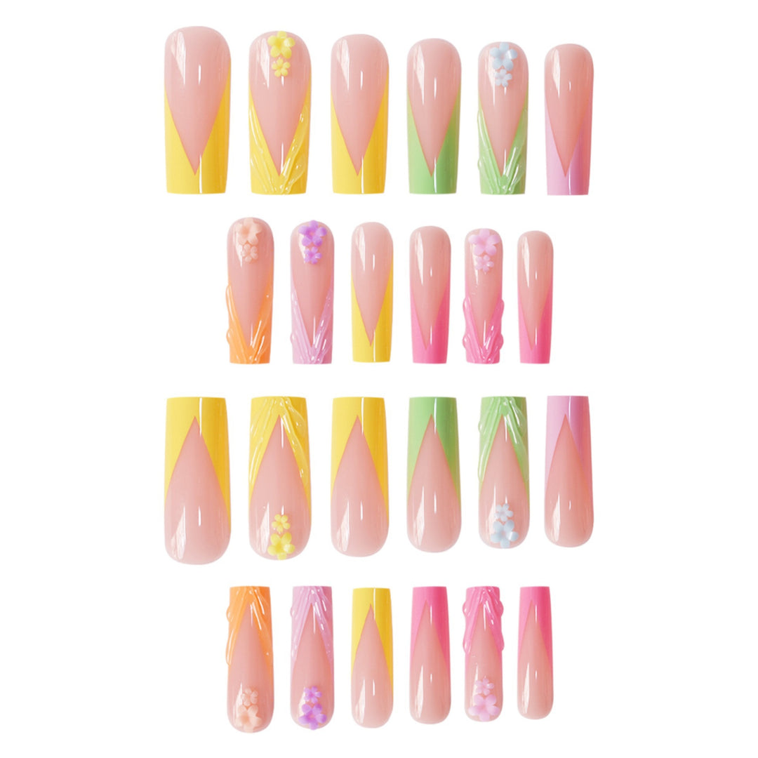 Decorative Floral Nail Enhancements Bowlift