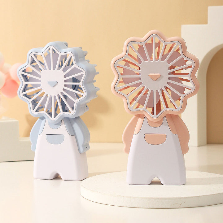 Ladies Portable Hand Fan in Original Animal Design Bowlift