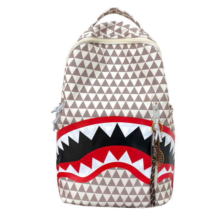 Backpack with Unique Shark Motif Bowlift