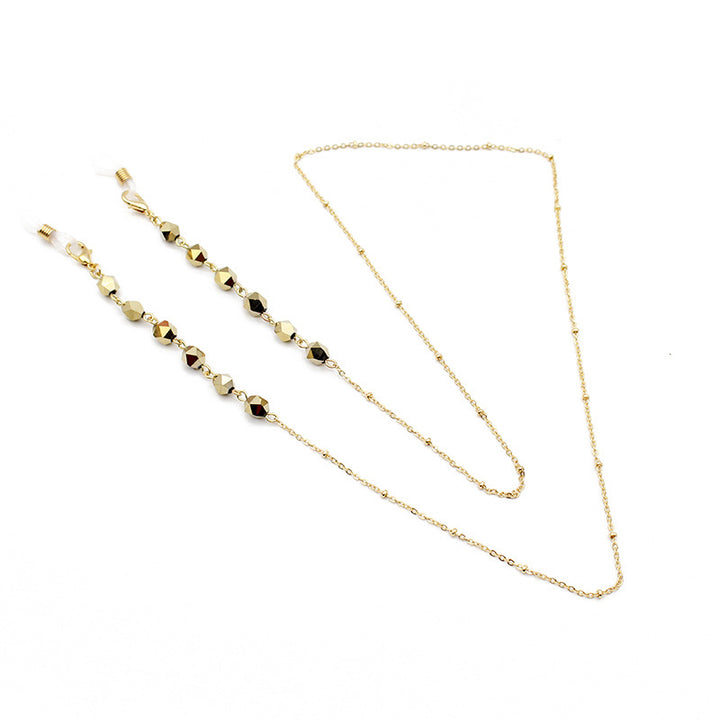 Crystal-Embellished Eyewear Chain Bowlift