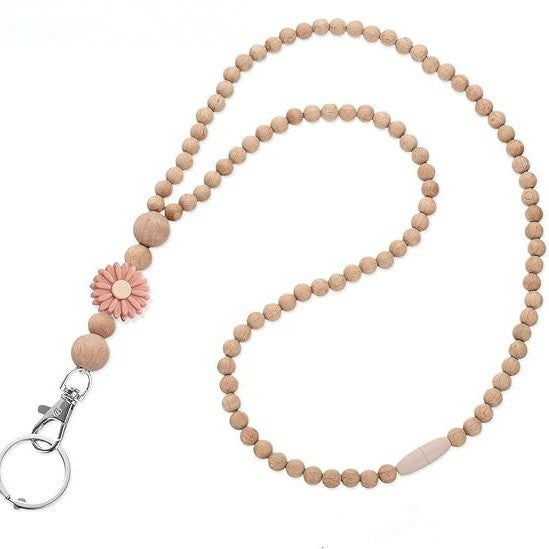 Decorative Beaded Keychain Lanyard Bowlift