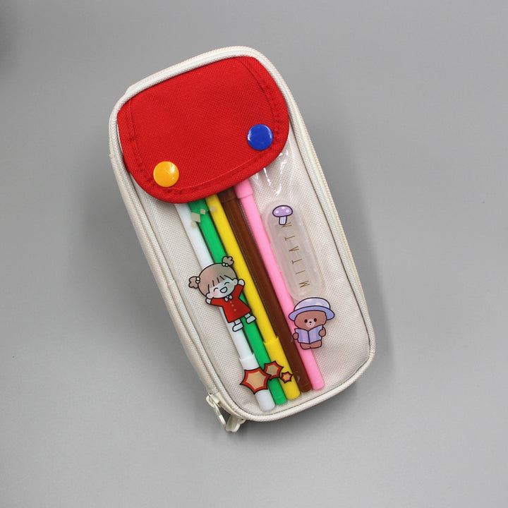 Cute Cartoon-Themed Zippered Pencil Case Bowlift