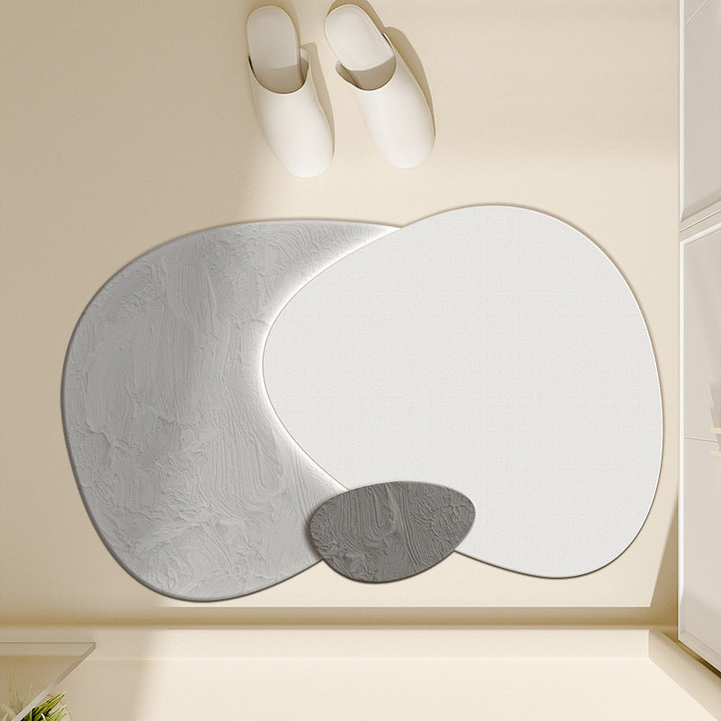Floral-Inspired Decorative Bath Mat Bowlift