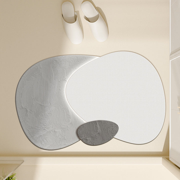 Floral-Inspired Decorative Bath Mat Bowlift