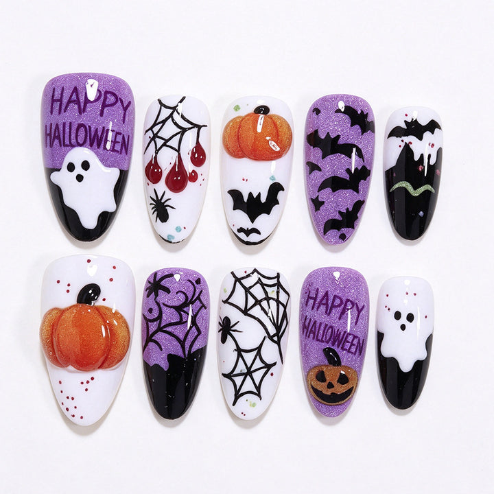 Halloween-Themed Creative Press-On Nails Bowlift