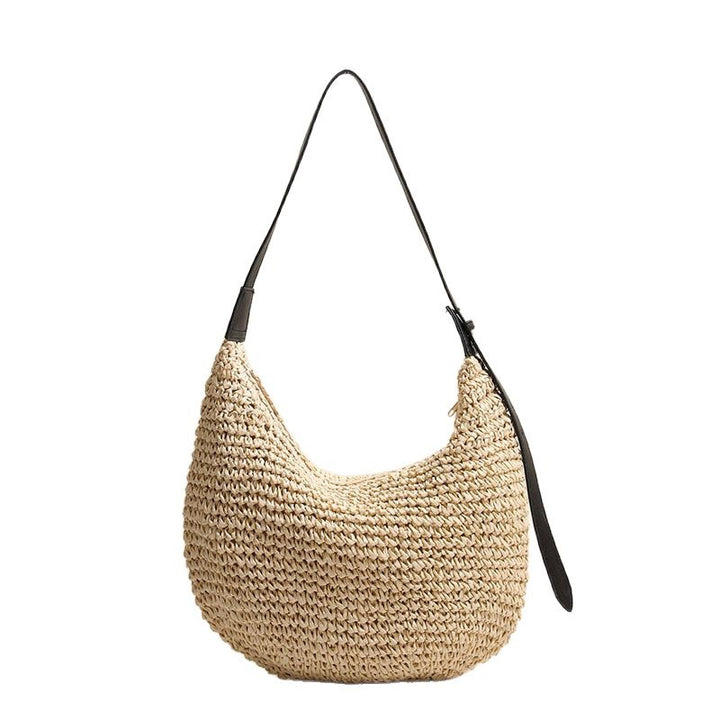 Handmade Hobo Bag Made of Natural Raffia Material Bowlift
