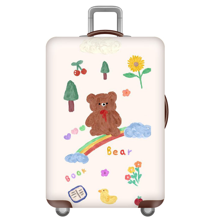 Women's Hard Shell Suitcase with Cheerful Bowlift Design