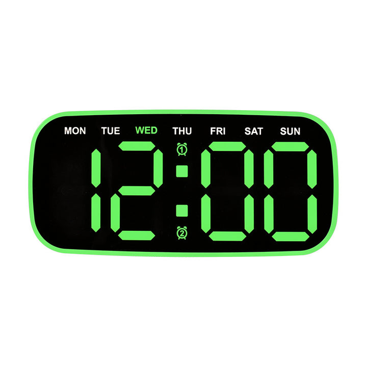 Digital Alarm Clock with Date and Day of the Week Display Bowlift