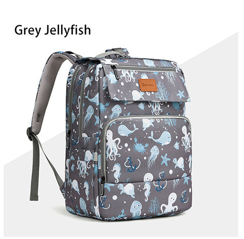 Adventure-Ready Ocean-Themed Backpack Bowlift