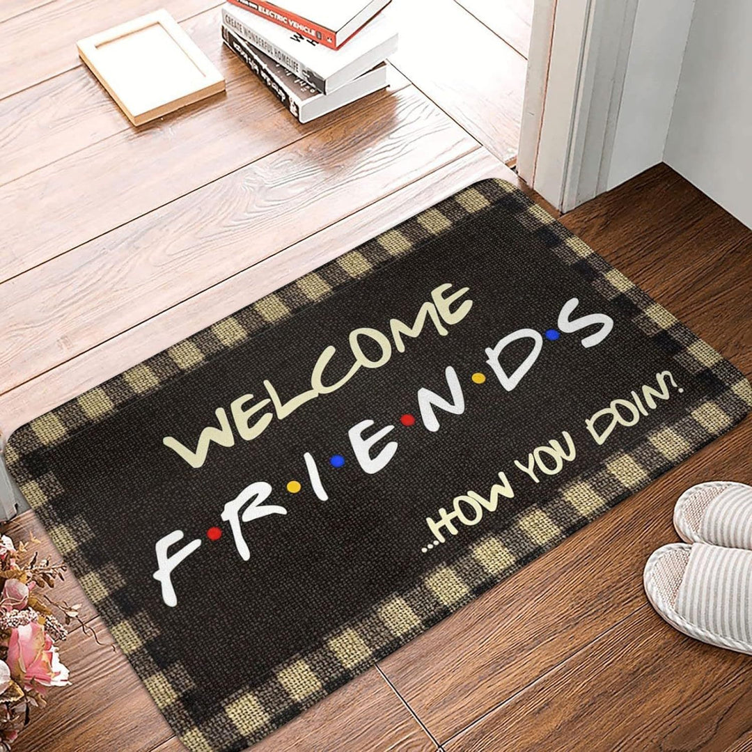 Funny Pet-Themed Welcome Mat Bowlift