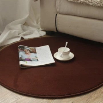 Plush Circular Area Rug