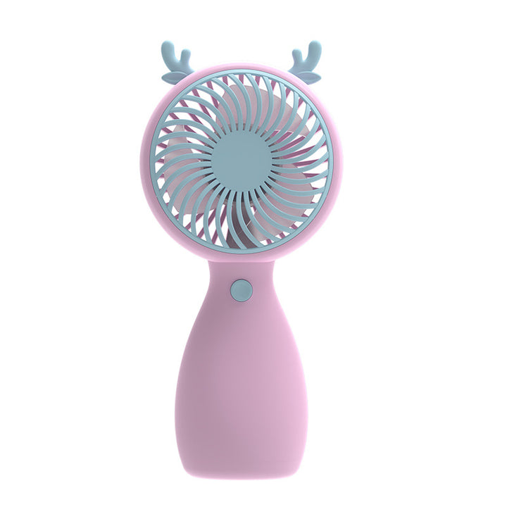 Unisex Portable Kids Hand Fan with Cute Cat Design Bowlift