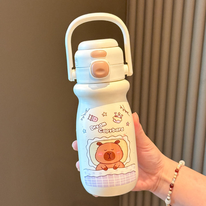 Women's insulated drinking bottle with animal-friendly design Bowlift