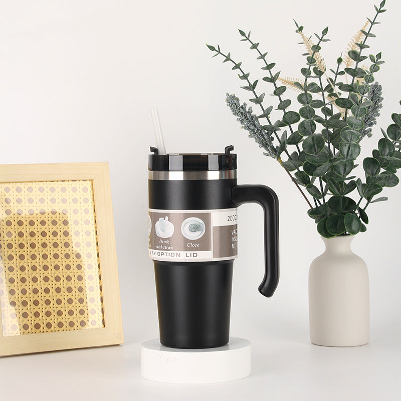 Unisex thermos mug with 3-in-1 drinking options Bowlift