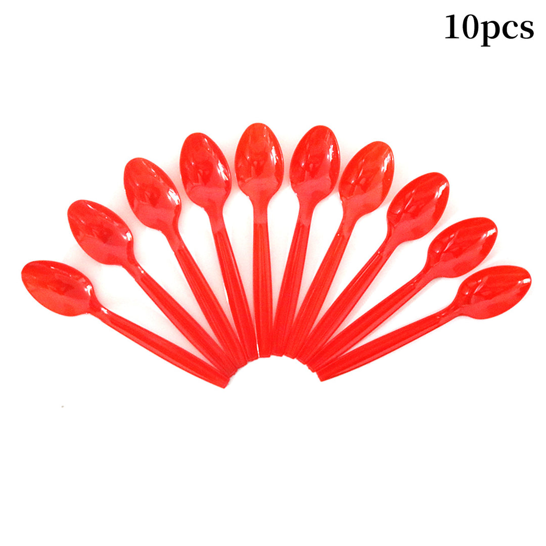 Unisex nan robust disposable forks made of food-safe plastic for dessert and party plates Bowlift